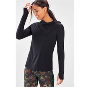 Long sleeve black athletic top